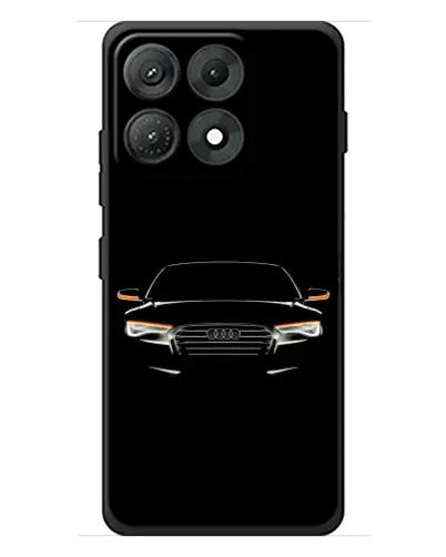 Чехол для Motorola Edge 70 Max с картинкой «Audi — ночной контур» Чехол для Motorola Edge 70 Max с картинкой «Audi — ночной контур»