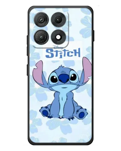 Чехол для Motorola Edge 70 Max с картинкой «Stitch среди цветов»