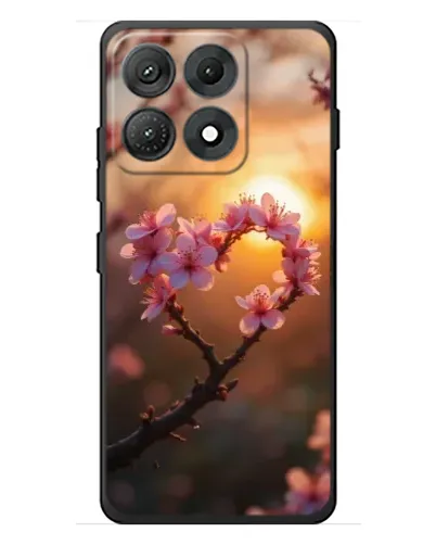 Чехол для Motorola Edge 70 Max с картинкой «Розовый цвет сердце на фоне заката» Чехол для Motorola Edge 70 Max с картинкой «Розовый цвет сердце на фоне заката»