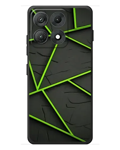 Чехол для Motorola Edge 70 Max с картинкой «Зеленые геометрические линии» Чехол для Motorola Edge 70 Max с картинкой «Зеленые геометрические линии»