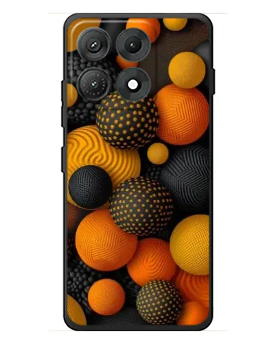 Чехол для Motorola Edge 70 Max с картинкой «Объемные оранжевые сферы» Чехол для Motorola Edge 70 Max с картинкой «Объемные оранжевые сферы»