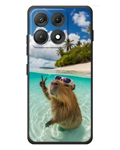 Чехол для Motorola Edge 70 Max с картинкой «Капибара на море» Чехол для Motorola Edge 70 Max с картинкой «Капибара на море»
