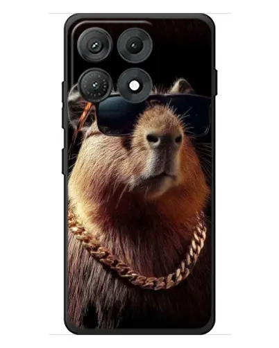 Чехол для Motorola Edge 70 Max с картинкой «Капибара золотая цепь» Чехол для Motorola Edge 70 Max с картинкой «Капибара золотая цепь»
