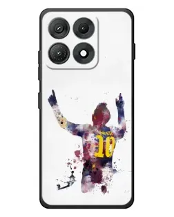 Чехол для Motorola Edge 70 Max с картинкой «Акварельный Месси Барселона»