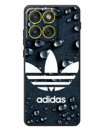 Чохол для Motorola Edge 70 з картинкою «Adidas Trefoil Blue»