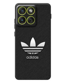 Чохол для Motorola Edge 70 з картинкою «Adidas Карбонова текстура»