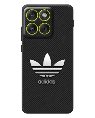 Чохол для Motorola Edge 70 з картинкою «Adidas Карбонова текстура»