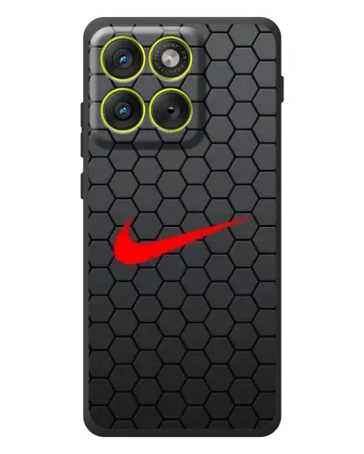 Чохол для Motorola Edge 70 з картинкою «Nike — карбонова сітка»