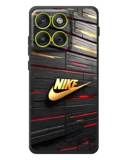 Чохол для Motorola Edge 70 з картинкою «Золотий Nike на металі» Чохол для Motorola Edge 70 з картинкою «Золотий Nike на металі»