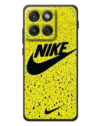 Чохол для Motorola Edge 70 з картинкою «Жовтий текстурний Nike»
