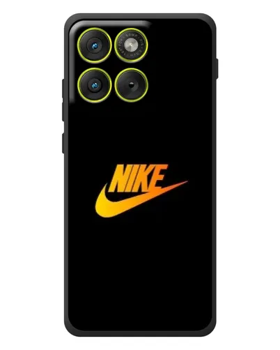 Чохол для Motorola Edge 70 з картинкою «Золотий логотип Nike»