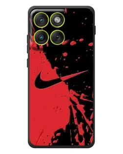 Чохол для Motorola Edge 70 з картинкою «Червоні бризки Nike» Чохол для Motorola Edge 70 з картинкою «Червоні бризки Nike»