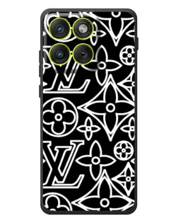 Чохол для Motorola Edge 70 з картинкою «Чорно-білий візерунок LV» Чохол для Motorola Edge 70 з картинкою «Чорно-білий візерунок LV»