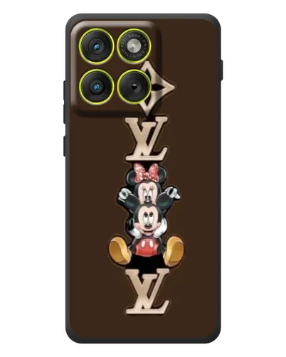 Чехол для Motorola Edge 70 с картинкой «LV и Микки Маус»