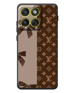 Чехол для Motorola Edge 70 с картинкой «Louis Vuitton — банты»