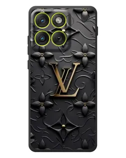 Чехол для Motorola Edge 70 с картинкой «Кожаная текстура LV»