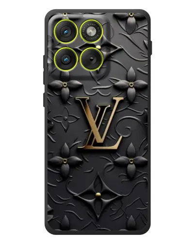 Чехол для Motorola Edge 70 с картинкой «Кожаная текстура LV»