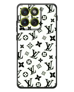 Чехол для Motorola Edge 70 с картинкой «Монохромный хаос LV»
