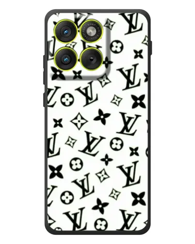 Чехол для Motorola Edge 70 с картинкой «Монохромный хаос LV»