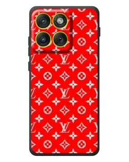 Чехол для Motorola Edge 70 с картинкой «Яркий паттерн LV»
