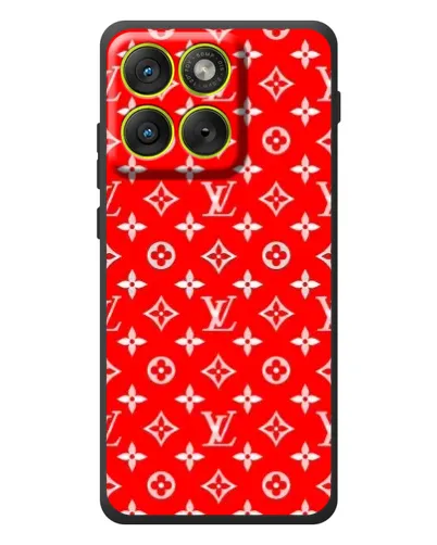 Чехол для Motorola Edge 70 с картинкой «Яркий паттерн LV»