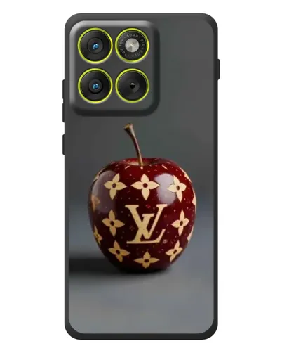 Чехол для Motorola Edge 70 с картинкой «Красное яблоко LV»