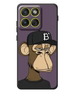 Чехол для Motorola Edge 70 с картинкой «Bored Ape в кепке»