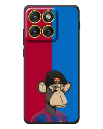 Чехол для Motorola Edge 70 с картинкой «Bored Ape — фанат Барсы» Чехол для Motorola Edge 70 с картинкой «Bored Ape — фанат Барсы»