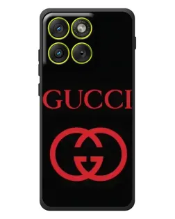 Чохол для Motorola Edge 70 з картинкою «Gucci — червоний логотип»
