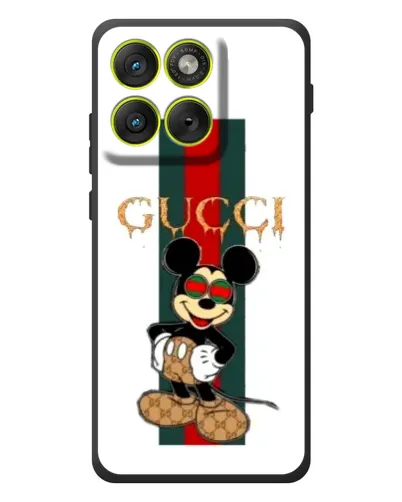 Чохол для Motorola Edge 70 з картинкою «Міккі Маус Gucci — смуги» Чохол для Motorola Edge 70 з картинкою «Міккі Маус Gucci — смуги»