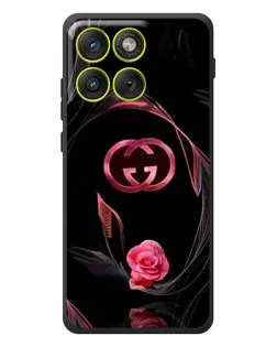 Чохол для Motorola Edge 70 з картинкою «Gucci — неонова троянда»