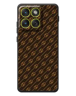 Чохол для Motorola Edge 70 з картинкою «Gucci — золоті діагоналі»