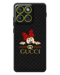 Чохол для Motorola Edge 70 з картинкою «Мінні Маус Gucci — чорний»