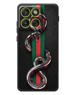 Чохол для Motorola Edge 70 з картинкою «Gucci — змія на смузі»