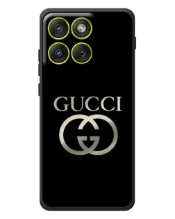 Чохол для Motorola Edge 70 з картинкою «Gucci — золото на чорному»
