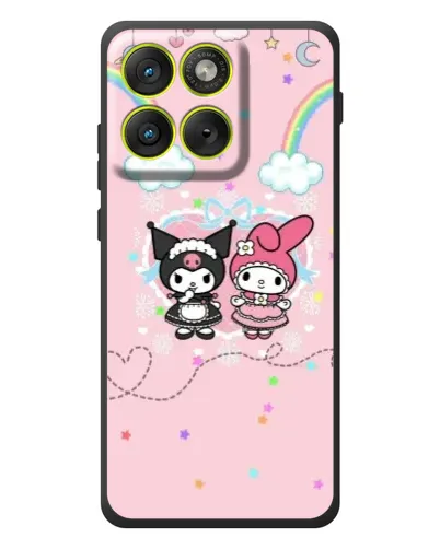 Чохол для Motorola Edge 70 з картинкою «My Melody та Kuromi» Чохол для Motorola Edge 70 з картинкою «My Melody та Kuromi»