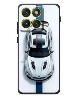 Чехол для Motorola Edge 70 с картинкой «Вид сверху — BMW M»