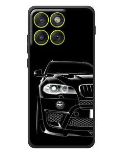 Чехол для Motorola Edge 70 с картинкой «Темный силуэт BMW»