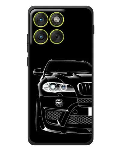 Чехол для Motorola Edge 70 с картинкой «Темный силуэт BMW»