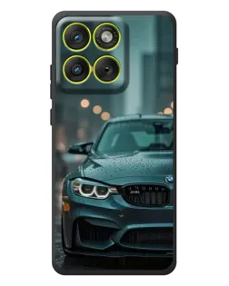 Чехол для Motorola Edge 70 с картинкой «BMW в огнях города»
