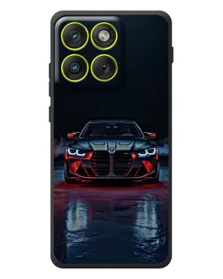 Чехол для Motorola Edge 70 с картинкой «BMW на мокрой дороге»