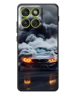 Чехол для Motorola Edge 70 с картинкой «BMW в дыму»