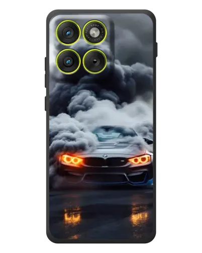 Чехол для Motorola Edge 70 с картинкой «BMW в дыму»