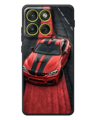 Чехол для Motorola Edge 70 с картинкой «BMW на красной дорожке»