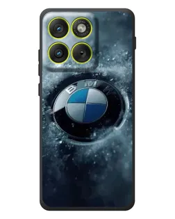 Чехол для Motorola Edge 70 с картинкой «Логотип BMW — лед»