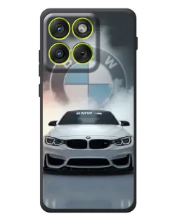 Чехол для Motorola Edge 70 с картинкой «BMW в белом дыму»