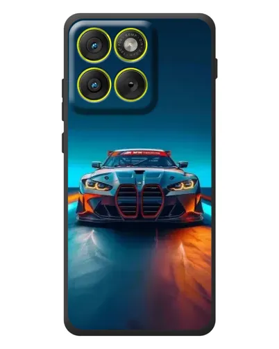 Чехол для Motorola Edge 70 с картинкой «BMW — огни неона» Чехол для Motorola Edge 70 с картинкой «BMW — огни неона»