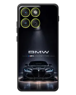 Чехол для Motorola Edge 70 с картинкой «BMW сквозь ночной город»