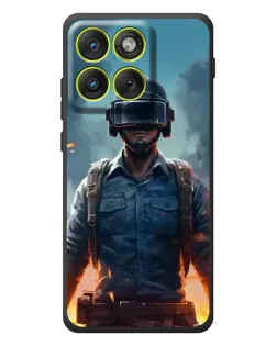 Чехол для Motorola Edge 70 с картинкой «PUBG — реалистичный герой»