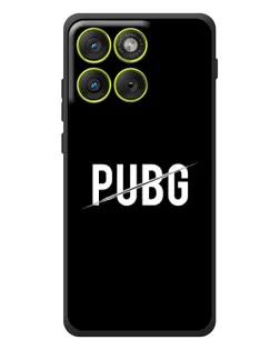 Чехол для Motorola Edge 70 с картинкой «PUBG — белый логотип»